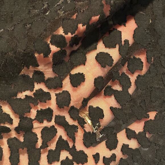 All Saints Black Semi-Sheer Long Sleeve Oversized Top size - XS - Picture 5 of 6